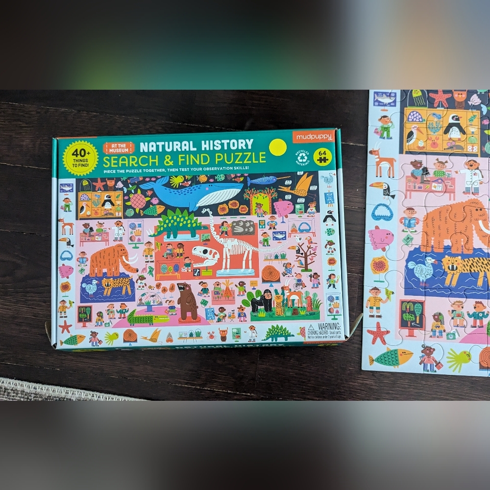 Natural History Search & Find Puzzle - Multicolor